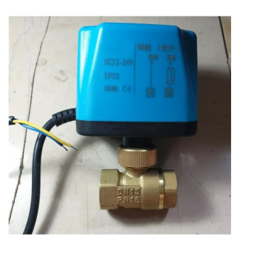 Valvula Motorizada Alta calidad 1/2" N.Cerrado 12-24VDC