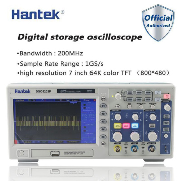 Osciloscopio Hantek DSO5202P 200Mhz 2CH